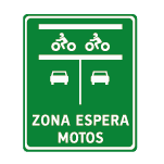 zona espera adelantada moto I