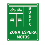 zona espera adelantada moto II