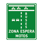 zona espera adelantada moto III